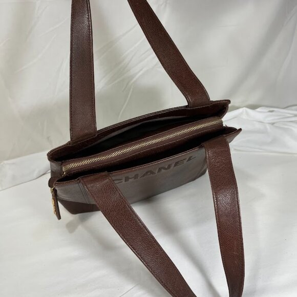 Chanel Caviar Leather Embroidered Shoulder Bag - Picture 8 of 9